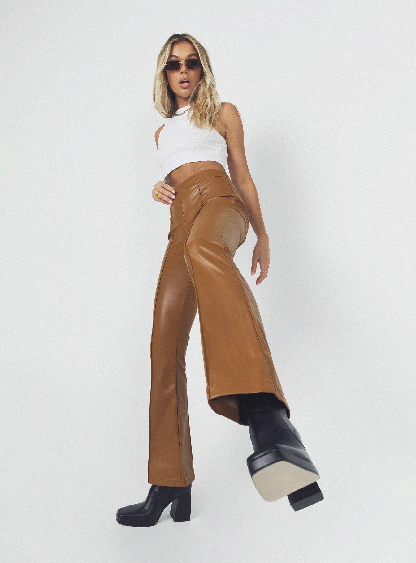 Princess Polly   Braden Pants Brown