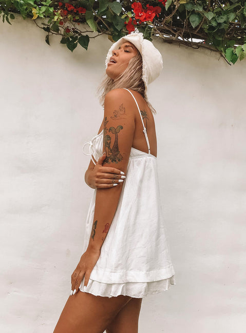 Empress Of Love Mini Dress White