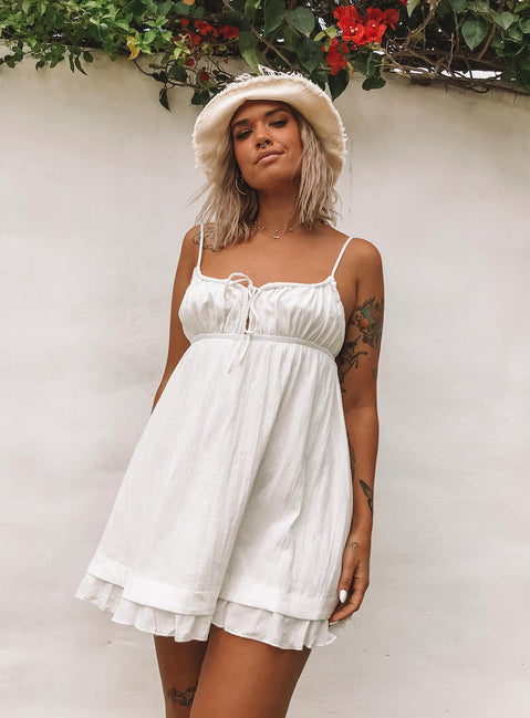 Empress Of Love Mini Dress White
