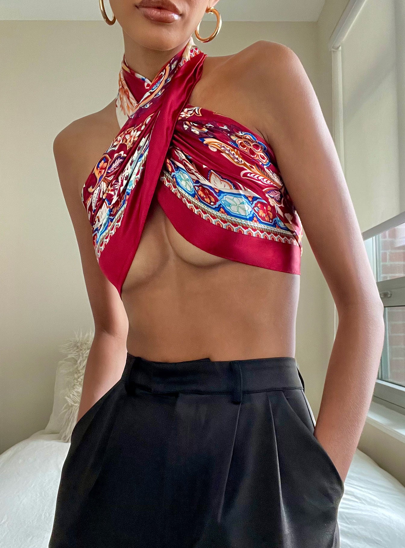 Gemini Satin Scarf Multi