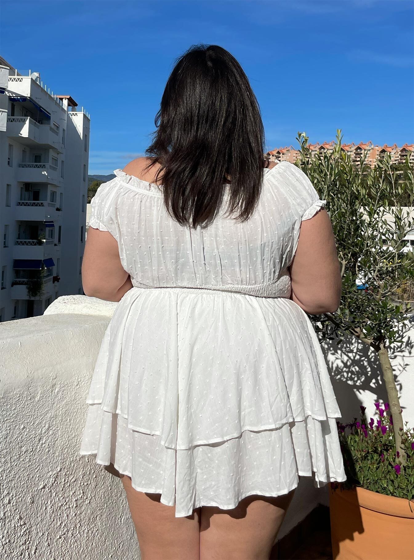 The Love Galore Playsuit White Curve