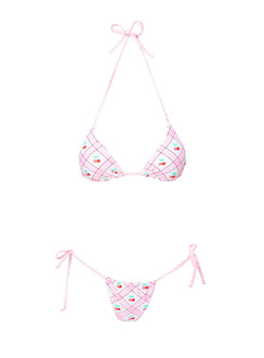 Jenner Triangle Bikini Top Cherry