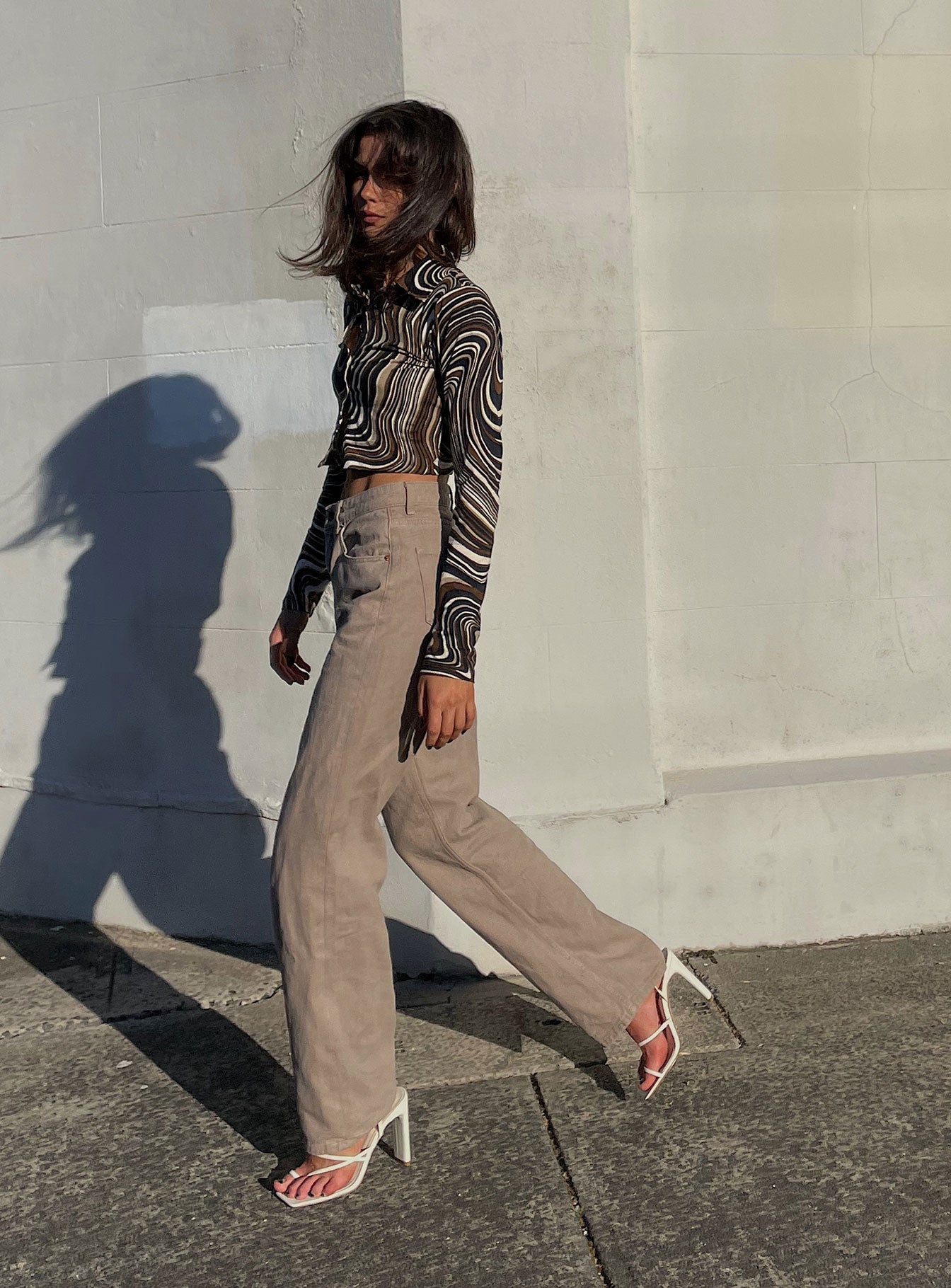 Princess Polly Mid Rise  Motel Parallel Jeans Burnt Olive