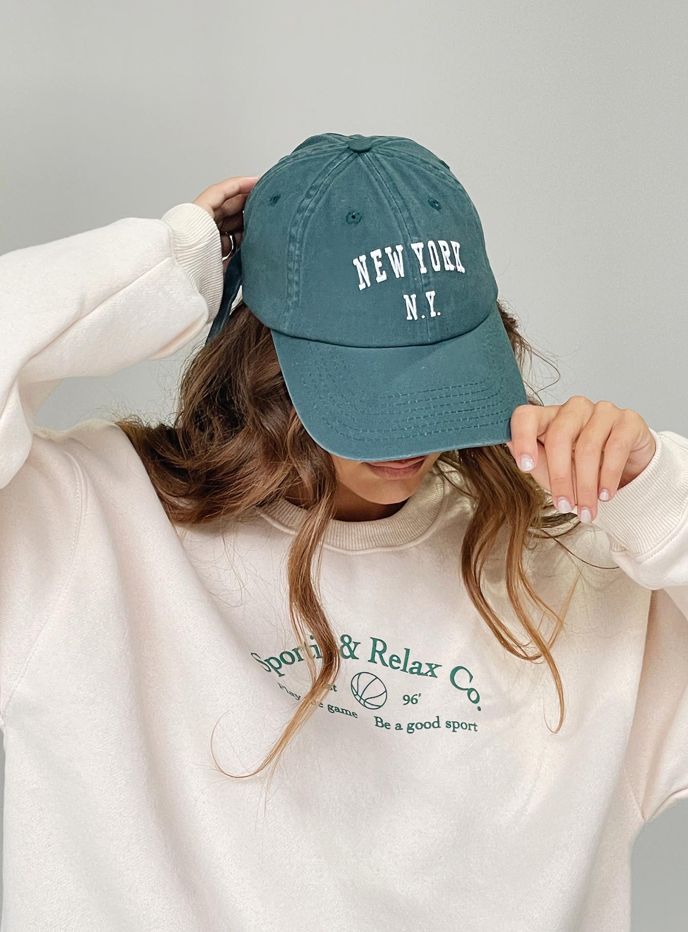 MVP Oversized Crewneck Sweatshirt Cream