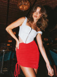 Montilla Mini Skirt Red