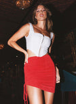 Montilla Mini Skirt Red
