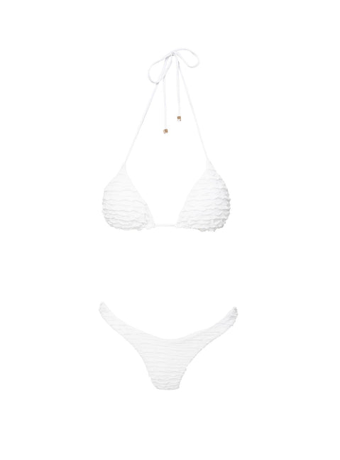 Nevaeh Triangle Bikini Top White