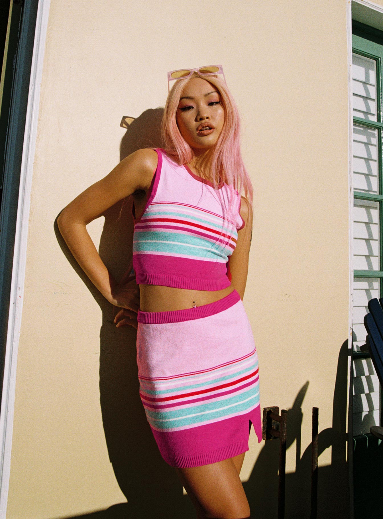 Blend Willa Knit Mini Skirt Multi