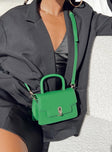 Sumi Top Handle Crossbody Bag Green