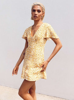 The Same Same Mini Dress Yellow