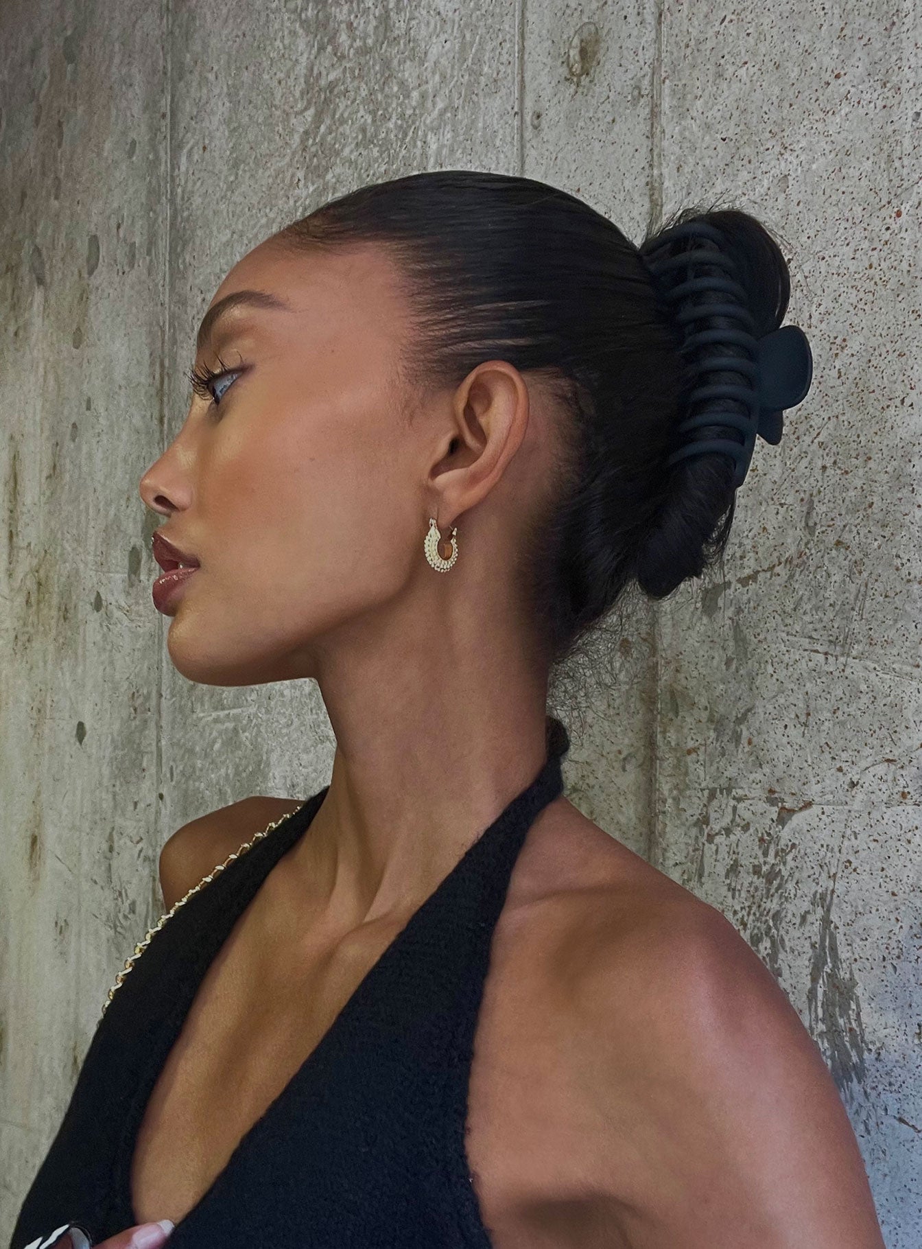 Watch Me Hair Clip Black