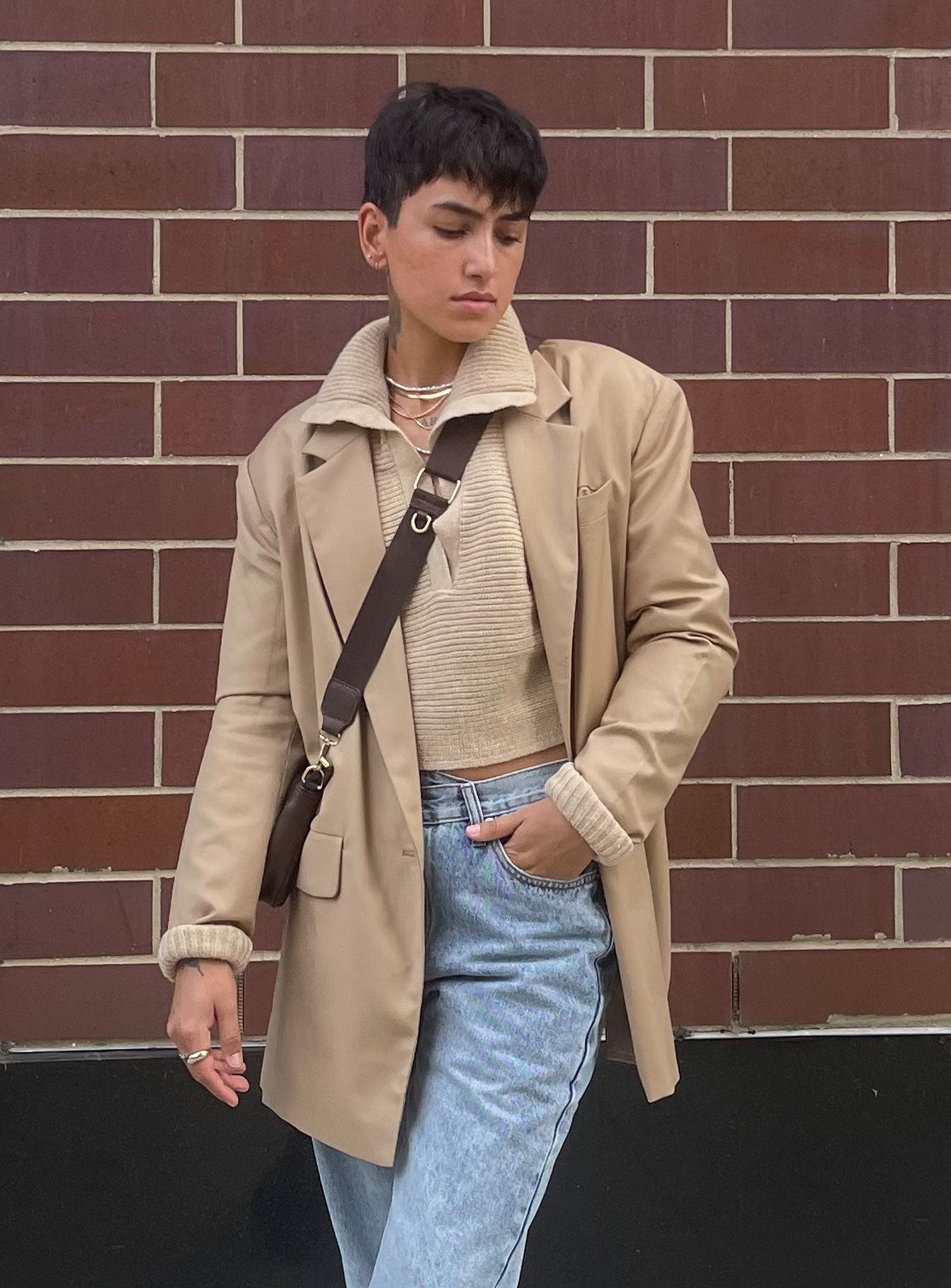 Welcome to the Jungle Blazer Beige