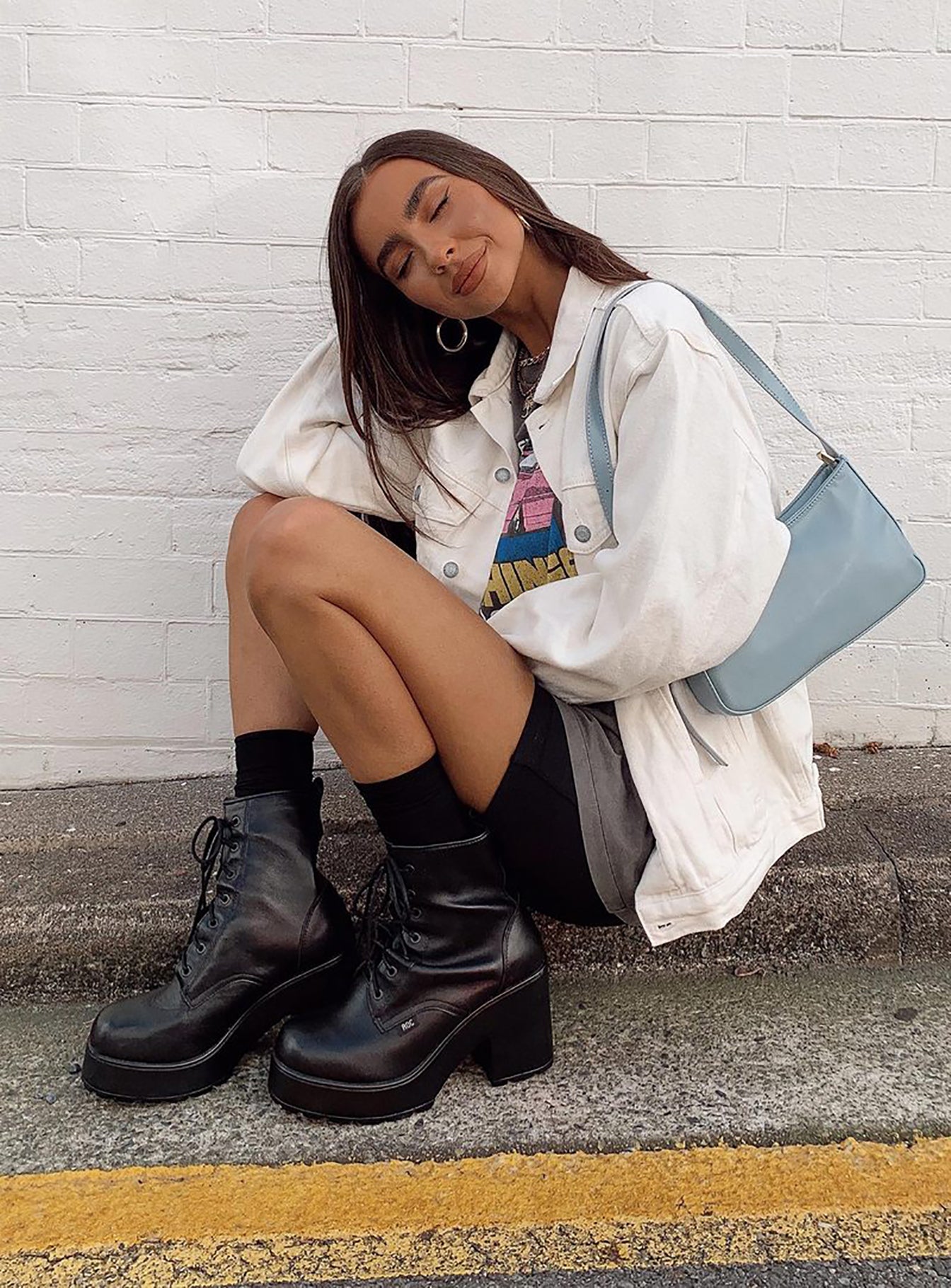 Western Denim Jacket White