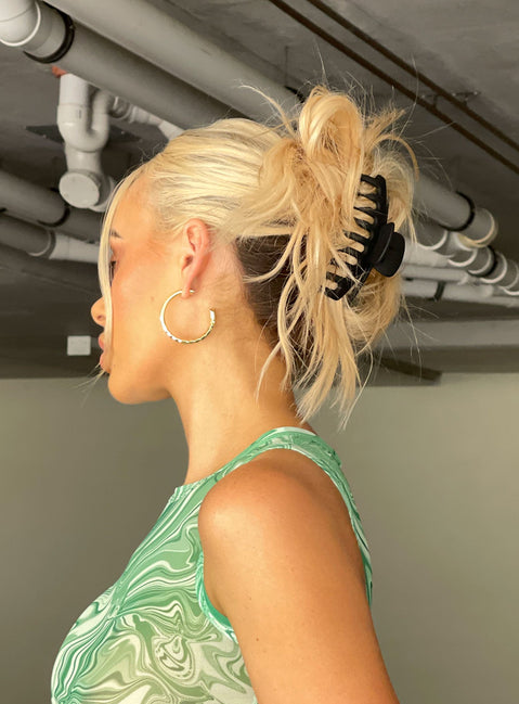 Watch Me Hair Clip Black