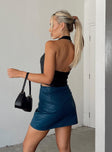 Martha Mini Skirt Blue
