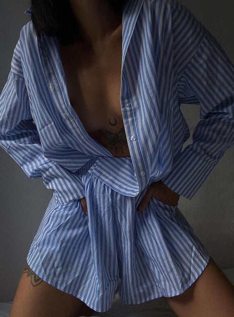 Boyfriend Shirt Blue