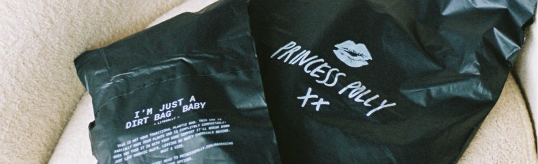 Princess Polly compostable packaging